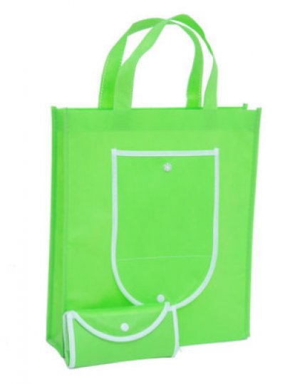 SKEFB04   fruit-like green foldable Environment Friendly Bag offer tailor made folding eco friendly folding bags supplier company price 45 degree